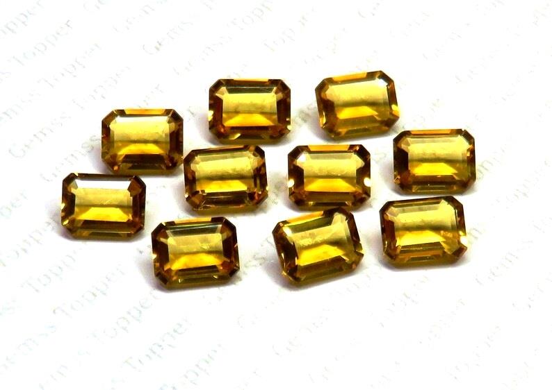 Citrine 8x10 mm Octagon Faceted